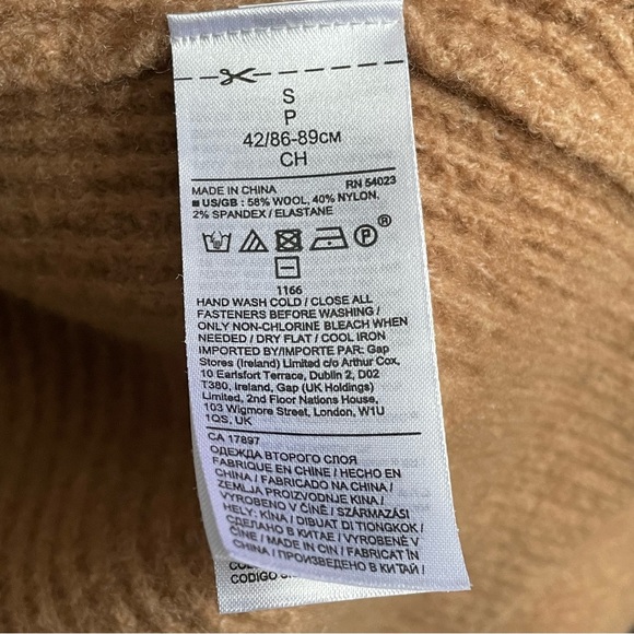 Banana Republic Wool Cardigan EUC, Camel (S) - Picture 4 of 5